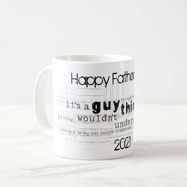 Caneca De Café Dia dos Pais (Frente Esquerda)