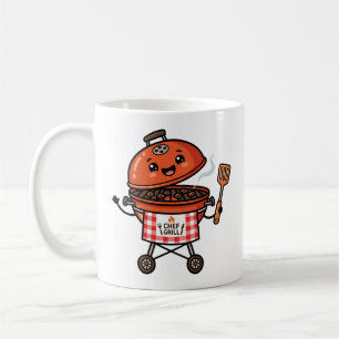 Caneca De Café Dia dos Pais Chefe Churrasco Kawaii Fofo