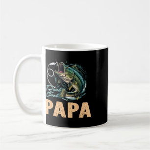 Caneca De Café Dia dos Pais Humorístico Pescador Carrete Legal Pa