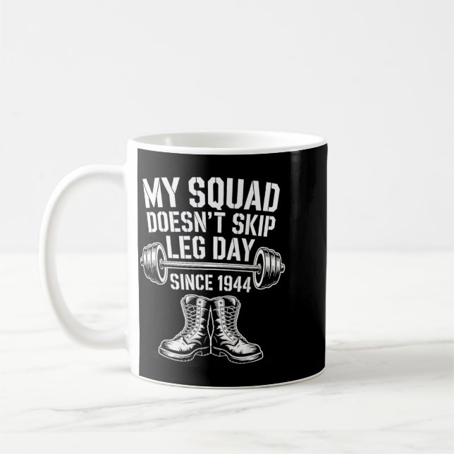 Caneca De Café Dia dos Veteranos do Exército Pule o Dia da Perna  (Esquerda)