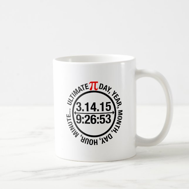 Caneca De Café Dia final 2015 do Pi (Direita)