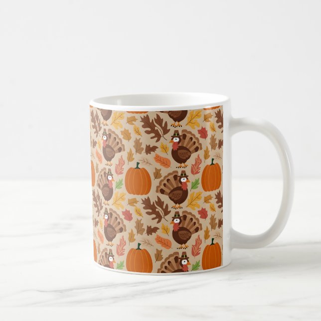 Caneca De Café Dia Humorístico da Turquia Presente (Direita)
