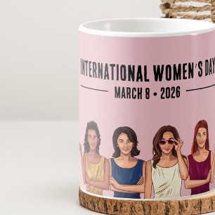Caneca De Café Dia Internacional da Mulher