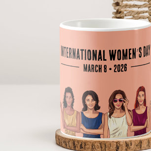Caneca De Café Dia Internacional da Mulher