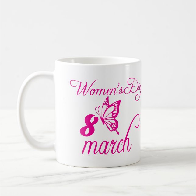 Caneca De Café Dia Internacional da Mulher, 8 de março (Esquerda)