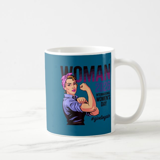 Caneca De Café Dia internacional das mulheres 2026 marcha dar par (Direita)