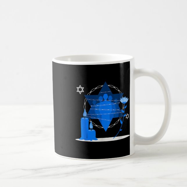 Caneca De Café Dia Memorial do Holocausto - Yom Hashoah (Direita)