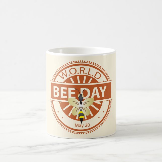 Caneca De Café Dia Mundial da Abelha (Centro)