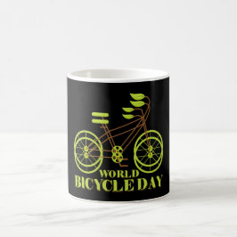 Caneca De Café Dia Mundial da Bicicleta