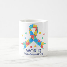 Caneca De Café Dia Mundial da Consciência do Autismo