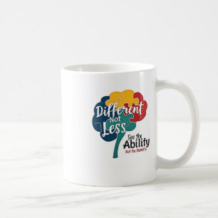 Caneca De Café Dia Mundial da Consciência do Autismo Não Menos Di