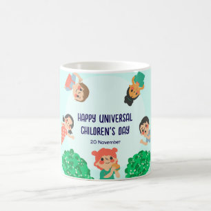 Caneca De Café Dia Mundial da Criança Dia Universal da Criança