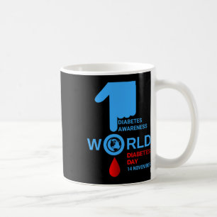 Caneca De Café Dia Mundial da Diabetes 2023 Diabetes Tipo 1 Tipo