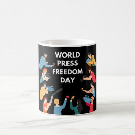 Caneca De Café Dia Mundial da Liberdade de Imprensa