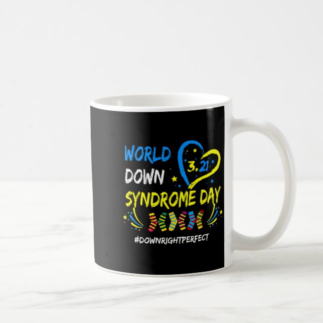 Caneca De Café Dia mundial da síndrome de down 321 conscientizaçã (Direita)
