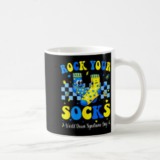 Caneca De Café Dia mundial da síndrome de down meias rochosas con