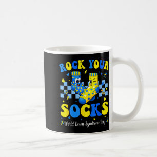 Caneca De Café Dia Mundial da Síndrome de Down Meias Rock Conscie