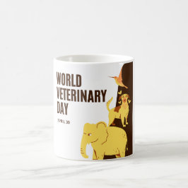 Caneca De Café Dia Mundial da Veterinária