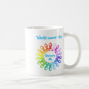 Caneca De Café Dia Mundial do Cancer