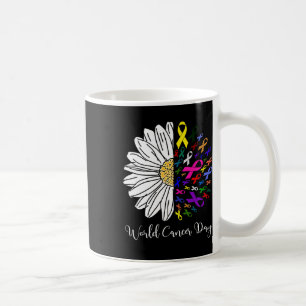 Caneca De Café Dia Mundial do Câncer Mês do Câncer Apoio Conscien