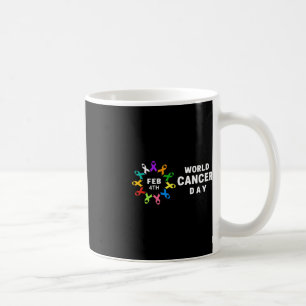 Caneca De Café Dia Mundial do Cancer - Sensibilização do Cancer