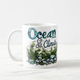 Caneca De Café Dia Mundial dos Oceanos - Sinal do Oceano e do Cli