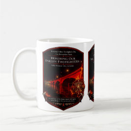 Caneca De Café Dia Nacional dos Bombeiros Caídos London Bridge