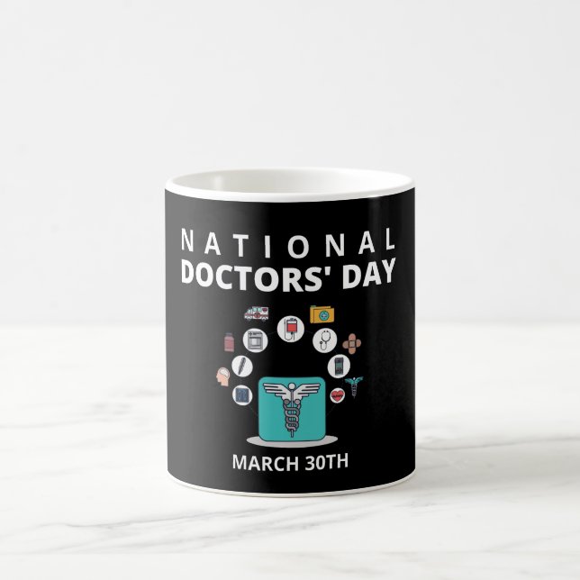 Caneca De Café Dia Nacional dos Médicos (Centro)