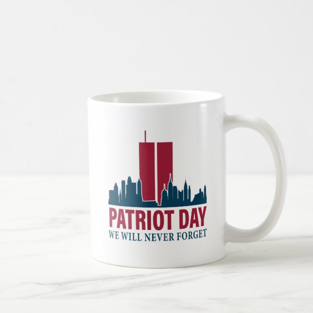 Caneca De Café Dia Patriótico; Nunca Esqueceremos (Direita)