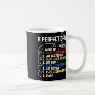 Caneca De Café Dia Perfeito - Divertido Jogo de Vídeo Game Gamer