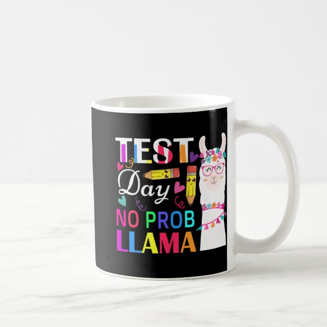 Caneca De Café Dia Sem Probe Llama Engraçado Professor Testando 2 (Direita)