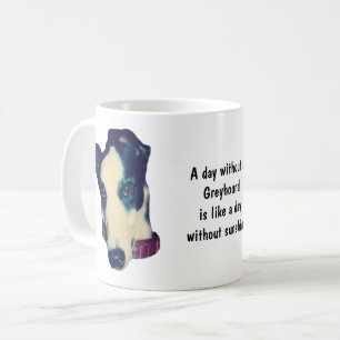 Caneca De Café Dia Sem Um Greyhound Fofo