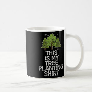 Caneca De Café Dia Terrestre de Plantação em Árvore Dia da Terra