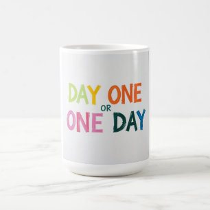 Caneca De Café Dia Um ou Um