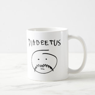 Caneca De Café Diabeetus (versão do esboço)
