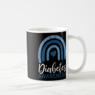 Caneca De Café Diabetes Consciência Mês Retroativo Arco-Íris T1 T