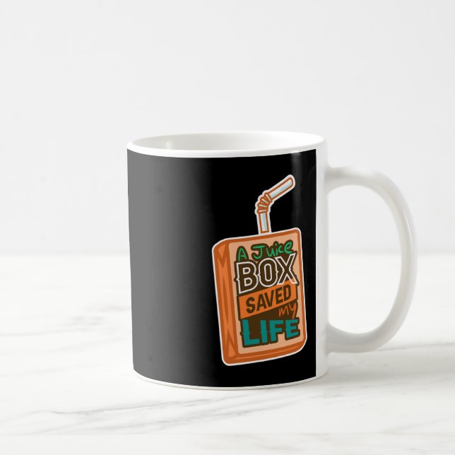 Caneca De Café Diabetes Consciência Um Juice Box Salvou Minha Vid (Direita)
