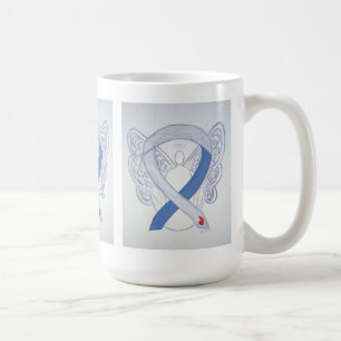Caneca De Café Diabetes Sensibilização Fita IDDM Angel Art Mug