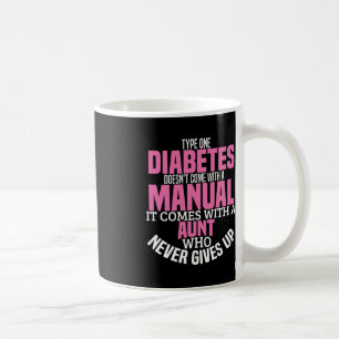 Caneca De Café Diabetes tia T1D Sensibilização para a diabetes Ti