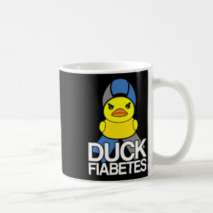 Caneca De Café Diabetes Tipo 1 Pato Fiabetes T1d Conscientização