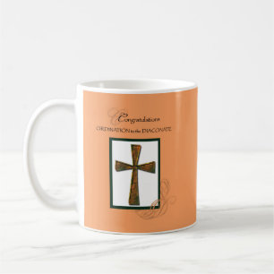 Caneca De Café Diaconate Ordinate Parabéns Cross