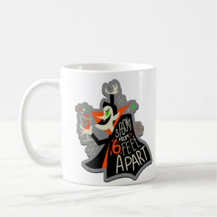 Caneca De Café diafragma social de halloween
