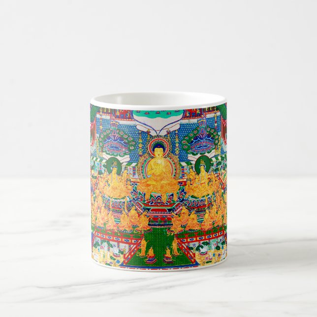 Caneca De Café Diagrama Cósmico Mandala para Meditação (Centro)