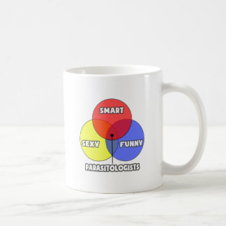 Caneca De Café Diagrama Venn.. Parasitologistas