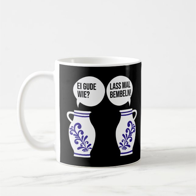 Caneca De Café Dialect Hessen Apple Bembel Cider Jug Egg Gourd W (Esquerda)