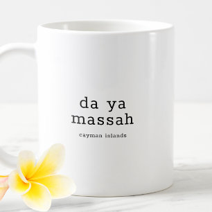Caneca De Café Dialeto Caymaniano Humoroso Da Ya Massah