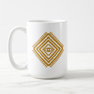 Caneca De Café Diamante Protetor Amazigh Atlas — Berbere Tribal
