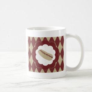 Caneca De Café diamantes de cachorro quente