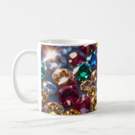 Caneca De Café Diamantes De Muitas Cores