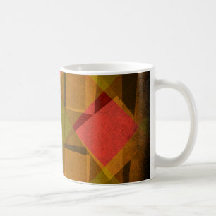 Caneca De Café Diamantes e quadrados de vinagre
